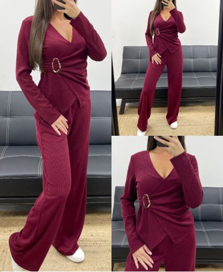 ENSEMBLE  2  PIECES   FEMME   ACCESSOIRE   BURGUNDY