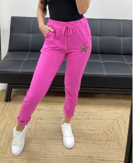 PANTALON  ETOILE   FUSHIA