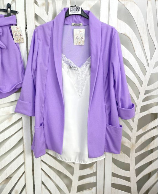VESTE BLAZER   VIOLET   2POCHES